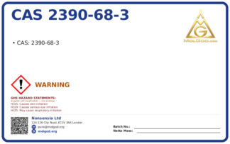 CAS 2390-68-3, CAS 2390-68-3 — chemical product label