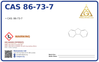 CAS 86-73-7, CAS 86-73-7 — chemical product label