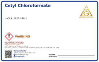 Cetyl chloroformate (CAS 26272-90-2), CAS 26272-90-2 — chemical product label