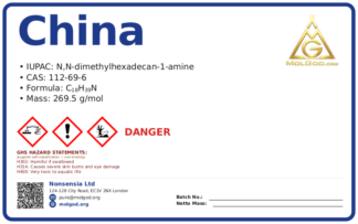 China (CAS 112-69-6), CAS 112-69-6 — chemical product label