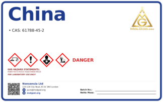 China (CAS 61788-45-2), CAS 61788-45-2 — chemical product label
