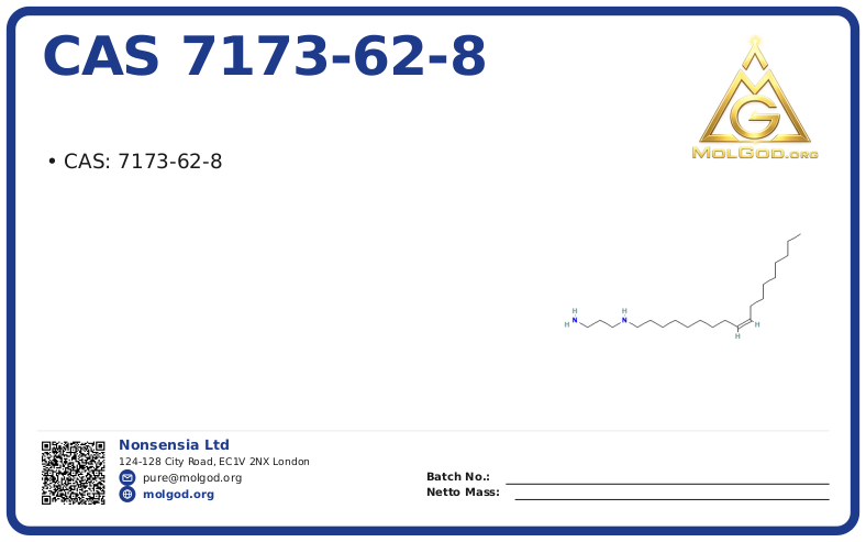 CAS 7173-62-8, CAS 7173-62-8 — chemical product label