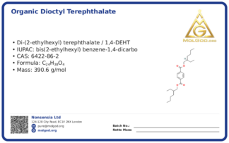 Di-(2-ethylhexyl) terephthalate (CAS 6422-86-2), CAS 6422-86-2 — chemical product label
