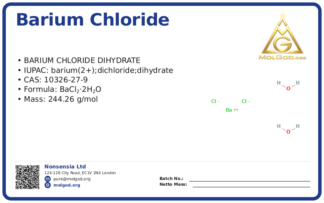 China Riel Chemical Co., Ltd. latest company blog about Scientists Explore Ecofriendly Fireworks Using Barium Chloride (CAS 10326-27-9), CAS 10326-27-9 — chemical product label