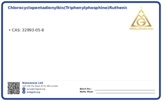 Chlorocyclopentadienylbis(triphenylphosphine)ruthenium(II) (CAS 32993-05-8), CAS 32993-05-8 — chemical product label
