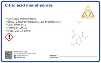 CAS 5949-29-1, CAS 5949-29-1 — chemical product label
