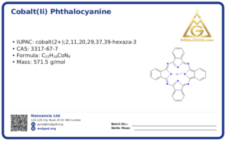 Cobalt(II) phthalocyanine (CAS 3317-67-7) — Beijing Tong Guang, CAS 3317-67-7 — chemical product label