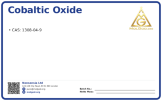 Cobaltic oxide (CAS 1308-04-9), CAS 1308-04-9 — chemical product label