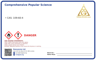 Н (CAS 109-60-4), CAS 109-60-4 — chemical product label