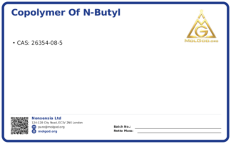 Copolymer of n-Butyl acrylate and Vinyl isobutyl ether, ACRONYL 700L (CAS 26354-08-5), CAS 26354-08-5 — chemical product label