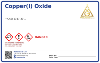 Copper(Ⅰ) oxide (CAS 1317-39-1), CAS 1317-39-1 — chemical product label