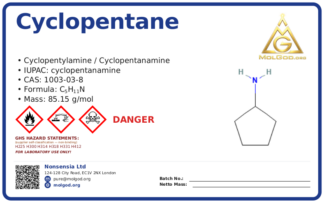 Cyclopentane (CAS 1003-03-8), CAS 1003-03-8 — chemical product label