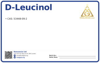D-Leucinol (CAS 53448-09-2), CAS 53448-09-2 — chemical product label