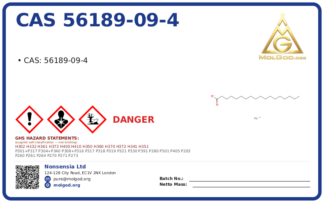 CAS 56189-09-4, CAS 56189-09-4 — chemical product label