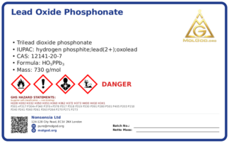 CAS 12141-20-7, CAS 12141-20-7 — chemical product label