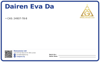 Dairen EVA DA (CAS 24937-78-8), CAS 24937-78-8 — chemical product label