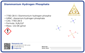 Diammonium hydrogen phosphate (CAS 7783-28-0), CAS 7783-28-0 — chemical product label