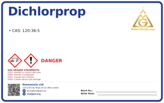 Dichlorprop (CAS 120-36-5), CAS 120-36-5 — chemical product label