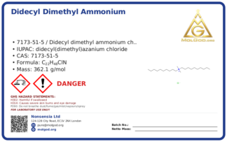 Didecyl dimethyl ammonium chloride (CAS 7173-51-5), CAS 7173-51-5 — chemical product label