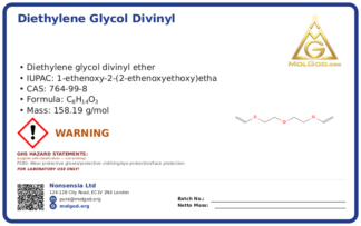 Diethylene glycol divinyl ether (CAS 764-99-8), CAS 764-99-8 — chemical product label
