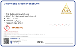 2-(2-Butoxyethoxy)ethanol (CAS 112-34-5), CAS 112-34-5 — chemical product label