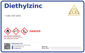 Diethylzinc (CAS 557-20-0), CAS 557-20-0 — chemical product label