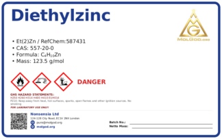 Diethylzinc (CAS 557-20-0), CAS 557-20-0 — chemical product label