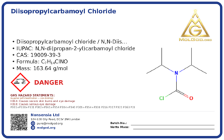 Diisopropylcarbamoyl Chloride (CAS 19009-39-3), CAS 19009-39-3 — chemical product label
