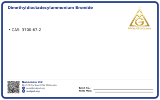 Dimethyldioctadecylammonium Bromide (CAS 3700-67-2), CAS 3700-67-2 — chemical product label