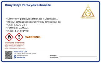 Dimyristyl peroxydicarbonate (XJ-MYPC) (CAS 53220-22-7), CAS 53220-22-7 — chemical product label