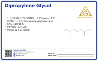 CAS 110-98-5, CAS 110-98-5 — chemical product label