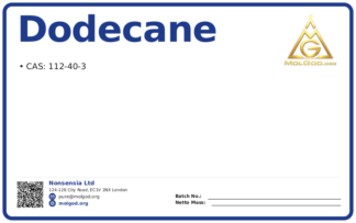 Dodecane (CAS 112-40-3), CAS 112-40-3 — chemical product label