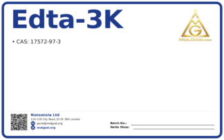 Edta-3k (CAS 17572-97-3), CAS 17572-97-3 — chemical product label