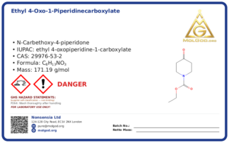 Ethyl 4-oxo-1-piperidinecarboxylate (CAS 29976-53-2), CAS 29976-53-2 — chemical product label