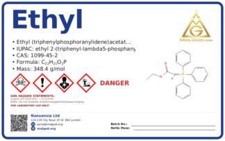 Ethyl (triphenylphosphoranylidene)acetate (CAS 1099-45-2), CAS 1099-45-2 — chemical product label