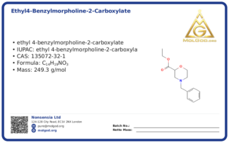 Ethyl4-benzylmorpholine-2-carboxylate (CAS 135072-32-1), CAS 135072-32-1 — chemical product label