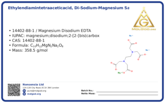 Ethylendiamintetraaceticacid, di-sodium-magnesium salt (CAS 14402-88-1), CAS 14402-88-1 — chemical product label