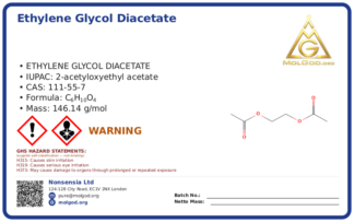 Ethylene Glycol Diacetate – High (CAS 111-55-7), CAS 111-55-7 — chemical product label