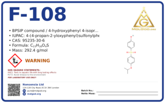 F-108 (CAS 95235-30-6), CAS 95235-30-6 — chemical product label