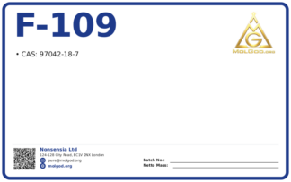 F-109 (CAS 97042-18-7), CAS 97042-18-7 — chemical product label