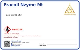 FRACOIL NZYME MT (CAS 37288-54-3), CAS 37288-54-3 — chemical product label