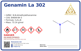 GENAMIN LA 302 D (CAS 84649-84-3), CAS 84649-84-3 — chemical product label