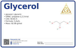 Glycerol (CAS 56-81-5), CAS 56-81-5 — chemical product label