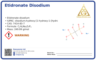 Disodium Hydroxyethylidene Diphosphonate HEDP·Na2 (CAS 7414-83-7), CAS 7414-83-7 — chemical product label