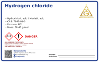 China Liquid Hydrochloric Acid manufacturers, Liquid Hydrochloric Acid suppliers, Liquid Hydrochloric Acid wholesaler (CAS 7647-01-0), CAS 7647-01-0 — chemical product label