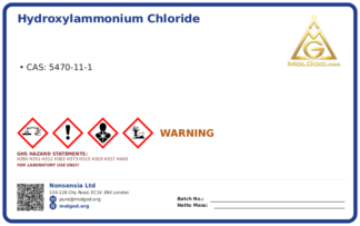Hydroxylammonium Chloride (CAS 5470-11-1), CAS 5470-11-1 — chemical product label