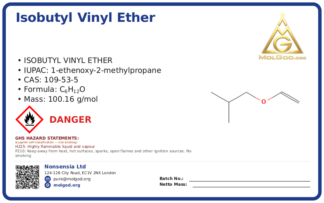 Isobutyl vinyl ether (CAS 109-53-5), CAS 109-53-5 — chemical product label