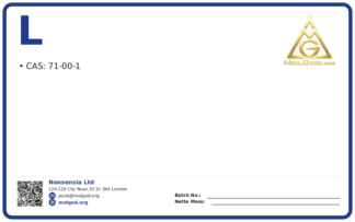 L (CAS 71-00-1), CAS 71-00-1 — chemical product label