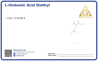 L-Glutamic acid diethyl ester hydrochloride (CAS 1118-89-4), CAS 1118-89-4 — chemical product label