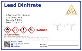 Lead(Ⅱ) nitrate (CAS 10099-74-8), CAS 10099-74-8 — chemical product label